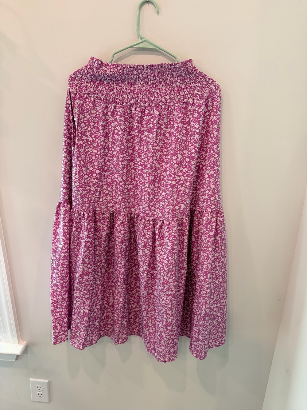 Amazon Floral Smocked Maxi Skirt - Pink